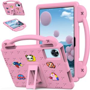 Kids Case for Lenovo Idea Tab 11 inch Tablet 2025, Model TB336FU TB336ZU, with Stand Handle Dolls, Pink