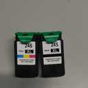245XL 246XL Ink Cartridge Replacement for Canon PG-245XL CL-246XL PG-245 245 246 XL Combo Pack for PIXMA MG2525 MG3022 MX490 TS202 TS3322 TR4520 TS302 Cannon Printer Ink Cartridges (1 Black,1 Color)