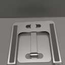 Foldable Laptop Stand, Height Adjustable Ergonomic Computer Stand for Desk, Aluminum Portable Laptop Riser Holder Notebook Mount Compatible with MacBook Pro Air, HP, Dell 10-16" (Silver)