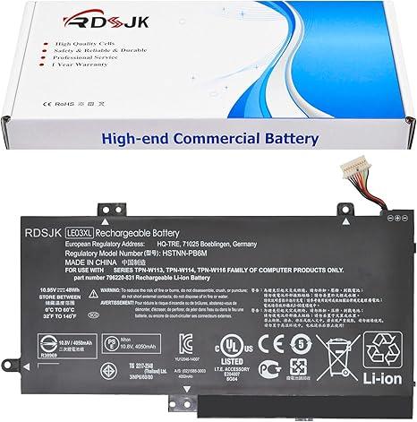 LE03XL LE03 Laptop Battery for HP Pavilion X360 13-s120nr 13-s000 15-bk000 Envy X360 M6-W101dx W102dx W103dx W010dx HSTNN-PB6M HSTNN-YB5Q HSTNN-UB60 796220-831 796356-005 TPN-W113 W114 TPN-W116 48Wh