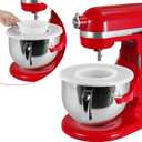 7 QT Stainless Steel Mixer Bowl for Kitchenaid Stand Mixers, 7 Quart Bowl-Lift Stand Mixerwith Lid