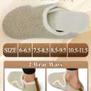 Apipi Warm Wide Slippers for Women - Easy on/off Non-Slip Comfy Slipper Shoes for Bedroom Travel, Gifts for Elderly Women