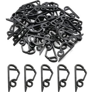 50PCS Outdoor Gutter Hook Christmas Light Clip Weatherproof Outdoor Light Clip for Holiday Christmas Decoration String Light