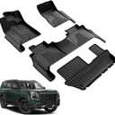 AOMSAZTO Floor Mats for Nissan Armada/Infiniti QX80 2025 2026 8 Seats (Not Fit 7 Seats)-All Weather Protection