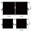 Set of 3 Privacy Curtains for Car, SUV, Van - Includes 1 Rear Seat Divider & 2 Side Windows Divider Curtains for Camping & Sleeping