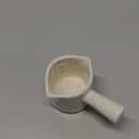 Espresso Measuring Cup, Ceramic Espresso Cup Double Spouts Expresso Shots Cup with Handle, Espresso Accessories, 3 Oz/ 90 Ml, White