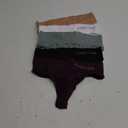 FINETOO 5 Pack High Waisted Thongs for Women, Nylon Spandex Panties Breathable Soft Stretchy Underwear High Rise M