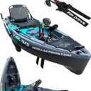 Reel Yaks Raptor Modular Fishing Kayak - 380 lbs Capacity - Pedal Fishing Kayaks for Adults & Youth, Sit on Top, Compact Storage, Lightweight, Easy Transport