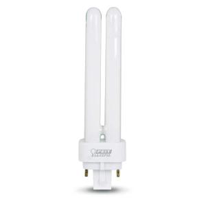 13-Watt Equivalent PL Quad Tube CFLNI 4-Pin Plugin G24Q-1 Base CFL Replacement LED Light Bulb, Cool White 4100K (1-Pack)