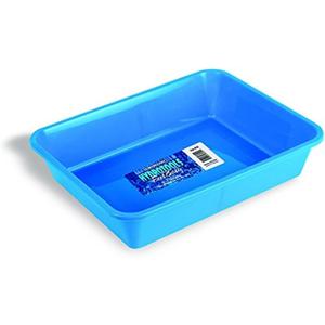 SWIMLINE HYDROTOOLS Plastic-Molded Footbath Soaking Tray for Washing Feet Outdoors Removes Sand & Dirt from House or Pool Heavy-Duty Construction, Smooth Surface, Classic, Blue