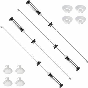 W11400156 W11187091 Suspension Rod, Washing machine suspension rod (4PCS), for Whirlpool WTW7120HW0 WTW8127LC0 WTW500CMW0 WTW6150PW0 & for Maytag MVW7230HW0 MVW7232HW0