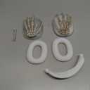 Clear Skull Case For AirPods Max Cover - 3 In 1 Cute Skeleton Hand Funny Headphones Case For AirPods Max Ear Cups Protector Cover Accessories With Sweat-Proof Silicone Ear Pad/Headband (Skeleton Hand)