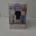 6L Humidifiers for Bedroom Large Room Home, Cool and Warm Humidifier for Plants Mist Top Fill Desk Humidifier Essential Oil Diffuser, Quiet Humidifiers with Adjustable Mist,360Nozzle-Midnight Black