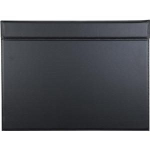 KINGFOM 18''x14'' Large Rectangle A3 Desk Writing & Drawing Desk Pad &Board Table Protector Mat with Paper Clip on Top Black