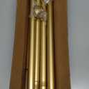 Gold Shower Curtain Rod 34-82 Inches(2.8-6.8ft) Never Rust Adjustable Shower Rod Spring Tension Non Slip No Drilling Shower Rods for Bathroom Garland Window