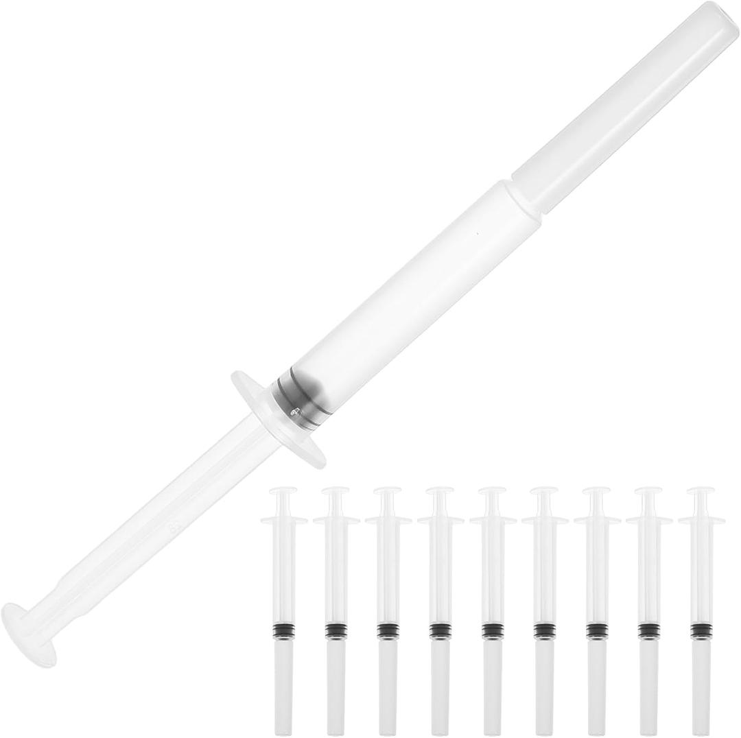 20Pcs Disposable Rectum Injector, Hygienic Injector Applicator Gel Tube, Applicator Transparent White Health Tool for Smooth and Painless Application Gel, 4.72 inches