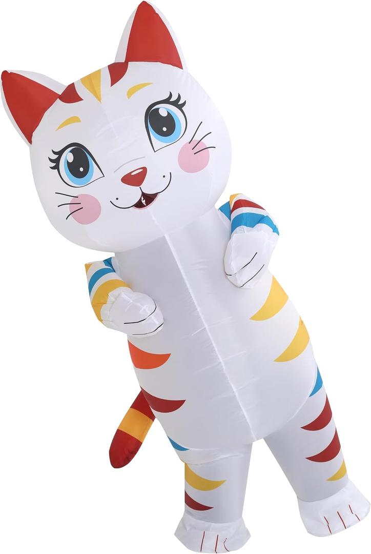 Inflatable Cat Costume Adult Blow Up Cat Inflatable Costume Adult For Party Cosplay Halloween, One Size
