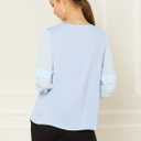Allegra K Women's Work Tops Keyhole Neck Long Sleeve Work Shirts Blouse Dressy Casual Business Shirt (XL)