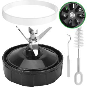 7 Fins Ninja Blender Blade Replacement, Ninja Blender Replacement Parts Compatible with Ninja Blenders BL480-30 BL482-30 BL490-30 BL640-30 BL642-30 BL682-30 BN401 BN751 BN801 BL2012 NN102