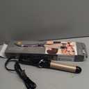 Curling Iron, 2 in 1 Hair Straightener and Curler, 1.25 Inch Ceramic Curling Wand with Adjustable Temperature, Dual Voltage for All Hair Types, Anti-Tangle for Long-Lasting Curls and Straight