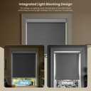 Motorized Blinds with Remote, Smart Roller Shades, Grey, 24" x 72"