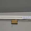 DEZ FURNISHINGS Cordless 1" Mini Blind with Flexible Slats, 29" W x 48" H, Pearl White