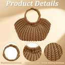 ACRNIGHEET Crochet Bag Kit for Adults Caramel Colored Handbag Crochet Kit for Beginners Knitting Purse Starters Set DIY Craft Making Kit with Step-by-Step Instructions and Video Guidance