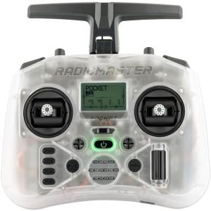 RadioMaster Pocket Portable Remote Controller Hall Gimbal EdgeTX Built in LED Light Mode 2 (Transparent, CC2500)