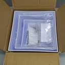 6 Pcs White Buffet Risers, Acrylic Display Stands for Party Catering, Dessert, Cupcake, Jewelry, Collectibles, Nesting & Stackable Food Display Risers with Hollow Bottoms (8",7",6",5",4",3") - Includes Tabletop Signs & Markers