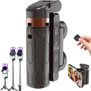 2025 New Pocket Flex Portable Selfie Stick,Pocketflex Mini Tripod,Flipping Flexible Tripod Mini JJ02,360Pocket Flex Selfie Stick with Remote