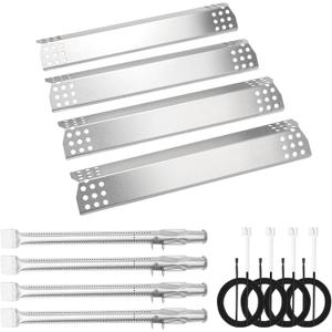 Grill Burner Heat Plate Kit - Replacement Part for Monument 24367,17842, 24633,41847NG, 77352, 77352MB, Igniter, 4 Packs