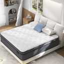 Firm King Size Mattress [Enhanced], 12 Inch King Mattress in A Box, Hybrid Mattresses with Gel Memory Foam & Independent Pocket Springs, Pressure Relief, Cooling, Additional Support, 365-Night Trial (Grey)