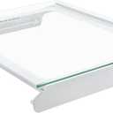 W11368751, W11697465 Refrigerator Crisper Drawer Cover Assembly (Frame+Glass) Compatible with for whirlpool, maytag, ikea, replaces W10905531, W10904001 Shelf Frame and W11449890 Glass Shelf