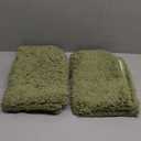 MIULEE Sage Bathroom Rugs Set 2 Piece, Soft Absorbent Microfiber Bath Mat Set, Non Slip Quick Dry Machine Washable Plush Shaggy Bath Rugs for Bathroom Floor, Tub and Shower, 16x24 inches