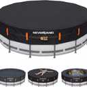 NEVERLAND 24FT Pool Cover Round, 420D Winter Pool Cover for Above Ground