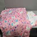 Meeting Story 3pcs Kids Comforter Sets Zipper Bedding Set for Girls,Twin Kid Bedding Set Rainbow Comforter Unicorn Bedding for Kid,All in one Zipper Bedding (Pink，Twin)