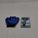 Maxpower Planet Pet Grooming Brush and 2X Grooming Gloves Combo - Double Sided Dematting, Deshedding Undercoat Rake for Dogs and Cats - Reduce Shedding Easily - Blue (Large, A1 - Rake & Glove (Best Value))