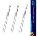 JETKONG 6 Pcs Serving Tweezer Tongs 9-Inch Cooking Tweezers Kitchen Tweezers (9 Inch, Silver)