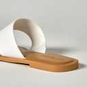 The Drop Women's Camilla Wide Thong Sandal (10, White)