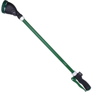 Heavy Duty 28 Inch Watering Wand with Pivoting Head, Adjustable Garden Hose Water Sprayer Wand with Ergonomic Handle, Spray 6 Watering Patterns, Perfect for Watering Seedling Beds, Flowers