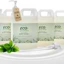 ECO amenities - Pack of 4 Rectangular 1 Gallon Refill - Hand and Body Wash (Green Tea, 4-Pack, 1 Gallon Each)