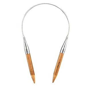 Mdoker Bamboo Circular Knitting Needle Size 11 16 Inch Circular Knitting Needles for Handmade Knitting DIY and Any Weaven Yarn Projects(US Size 11,8mm)