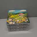 3 x Bgraamiens -Felted Farm Land-1000 Pieces Farm Land Puzzle for Adults,Whimsical Embroidery Art Design, Flowers Art Puzzle