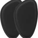 Ball of Foot Cushions Polyester, Foam 12x7x0.5cm 8g, Anti-Slip Metatarsal Pads Forefoot Cushion for Pumps, Hiking, Travel, Office, Party, Everyday Use (Black)