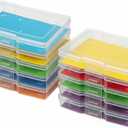 novelinks Transparent 4" x 6" Photo Storage Boxes - Photo Organizer Cases Photo Keeper Picture Storage Containers Box for Photos - 10 PACK (Clear)