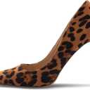 Women's Pumps Slip On High Heels with Pointed Toe 4.1 Inch Stiletto Bridal Party Dress Heels for Casual (7.5)