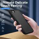 for iPhone SE Case 2022(3rd)/2020(2nd)/iPhone 7/8 Case, with Screen Protector,[Military Grade Drop Tested] Heavy-Duty Tough Rugged Shockproof Protective Phone Case, Black