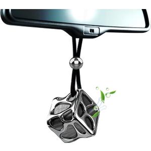 Lucky Dice Long-Lasting Car Air Fresheners Diffuser gift Set with 2 Scent Refills & Unscented DIY Tablet - Spill-Proof Solid Fragrance