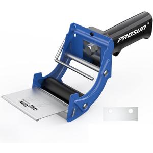 Fast Reload 3 Inch Wide Large Tape Gun Dispenser Packing Packaging Sealing Cutter (TG04-BLU)