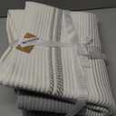 Laundry Hamper, 95L Tall Laundry Basket with Leather Handles, Rectangle Large Clothes Hamper for Organizing, Cotton Woven Laundry Baskets Storage Hampers for Bedroom, Nursery, Living Room (Grey)